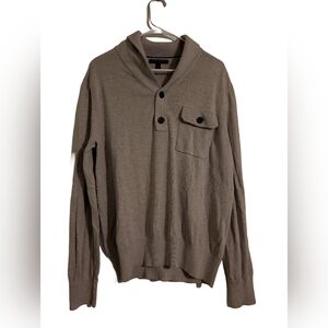 Banana Republic Tan Crewneck Sweater Classic Knit